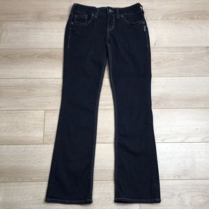 Silver Jeans Suki Slim Boot Cut Dark Wash Jeans Size 28